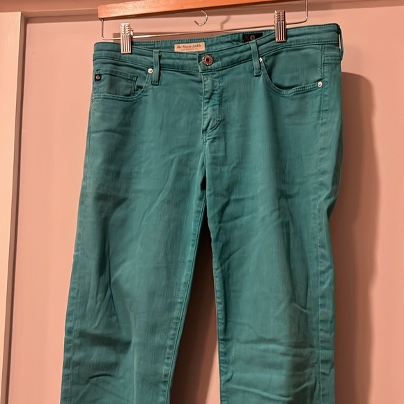 AG Adriano Goldschmied turquoise Stevie Ankle skinny jeans - Picture 2 of 4